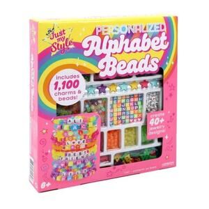 Just My Style Personalized Alphabet Beads Bracelet Making Kit